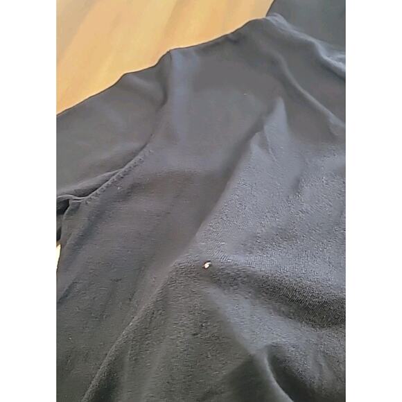 Chico’s Women’s Hoodie Sz 2 L Black Sequin Trim Zip Cardigan Jacket Flaw - Picture 9 of 9